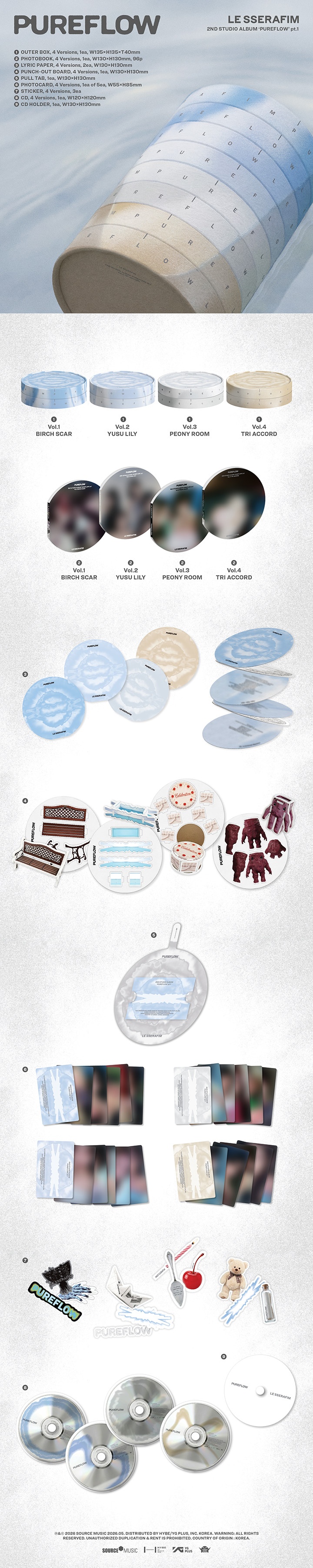 **LE SSERAFIM 2nd Studio Album ‘PUREFLOW’ pt.1 (Random)** — authentic K-POP merch sold by BYIT KPOP, fast worldwide shipping PHOTOCARD PHOHOCARD MARKET PHOCA  - 100% authentic KPOP Goods by **BYIT KPOP** (Lightstick, Album, Keyring, Photo Card, MD, Figure etc KPOP Merch) - Worldwide shipping, Safe and Fast delivery guaranteed (официальный лайтстик, фанлайт, кей-поп мерч) — authentic K-POP goods (официальный мерч) sold by BYIT KPOP, worldwide shipping (доставка по всему миру)