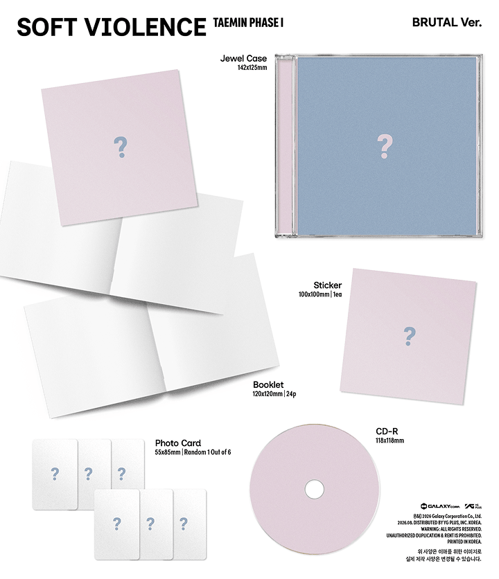 [PHASE I : Soft Violence] (JEWEL Ver.) (Random) 1 detail