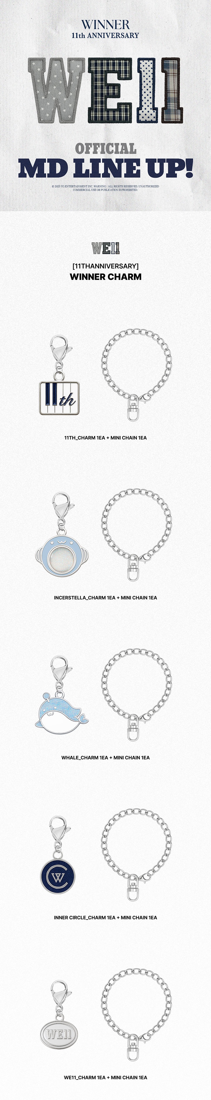 [11THANNIVERSARY] WINNER CHARM 0 detail