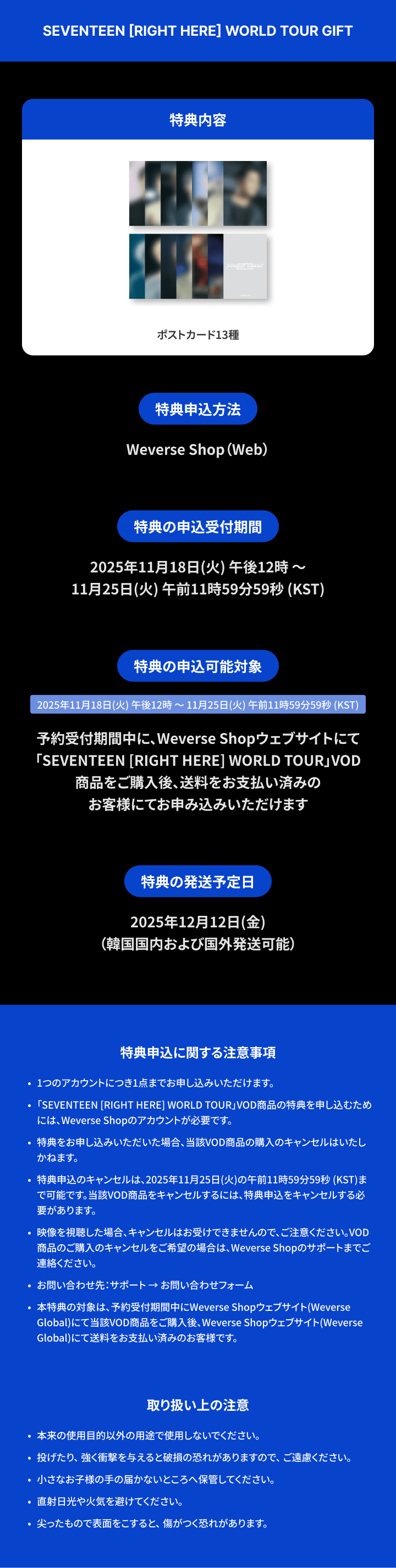 SEVENTEEN [RIGHT HERE] WORLD TOUR GIFT 1 detail