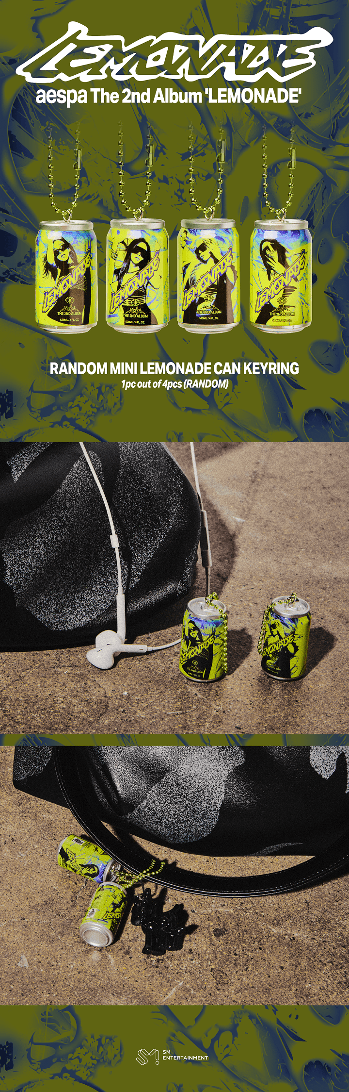RANDOM MINI LEMONADE CAN KEYRING 1 detail