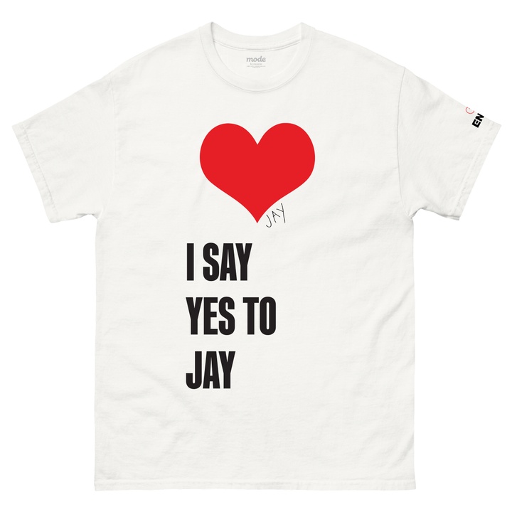 [JAY] I SAY YES S/S Tee (White)