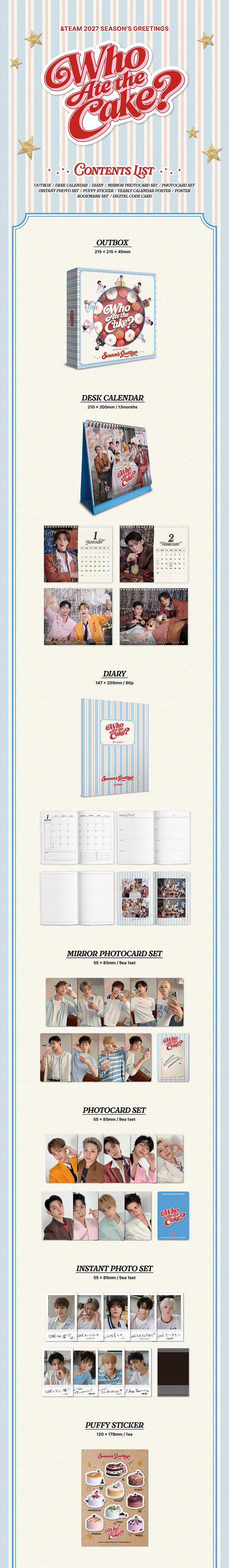 &TEAM 2027 SEASON'S GREETINGS 'Who Ate the Cake?' 1 detail