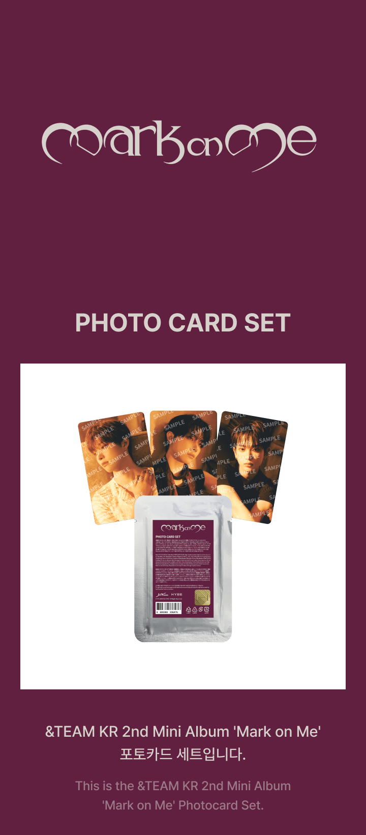 PHOTO CARD SET 0 detail