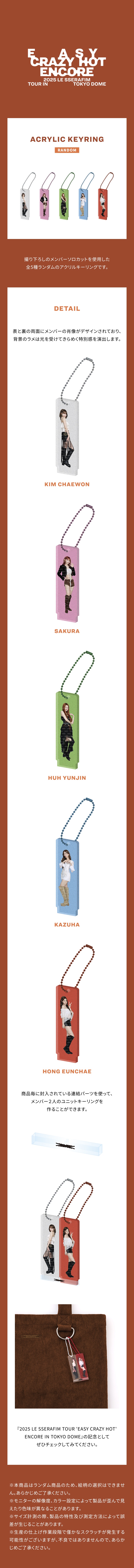 [11/19(水)受け取り]ACRYLIC KEYRING 1 detail