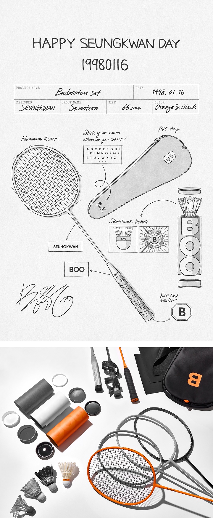 HAPPY SEUNGKWAN DAY [BADMINTON SET] 0 detail