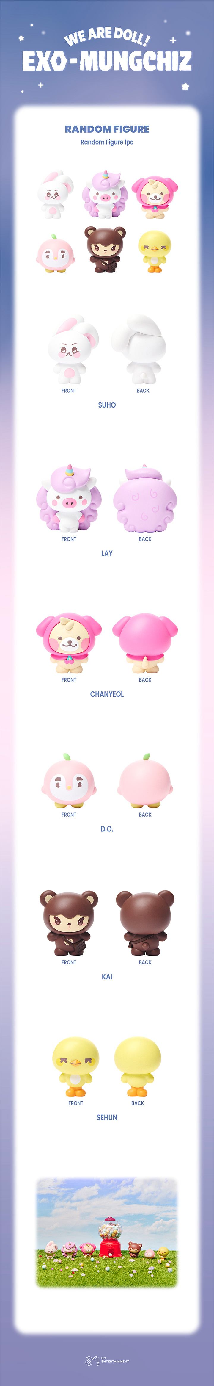 EXO We are DOLL! EXO-MUNGCHIZ Random Figure