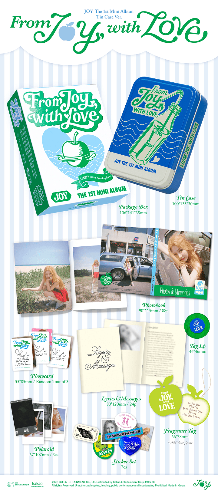 The 1st Mini Album [From JOY, with Love] (Tin Case Ver.)(SMART ALBUM) 0 detail