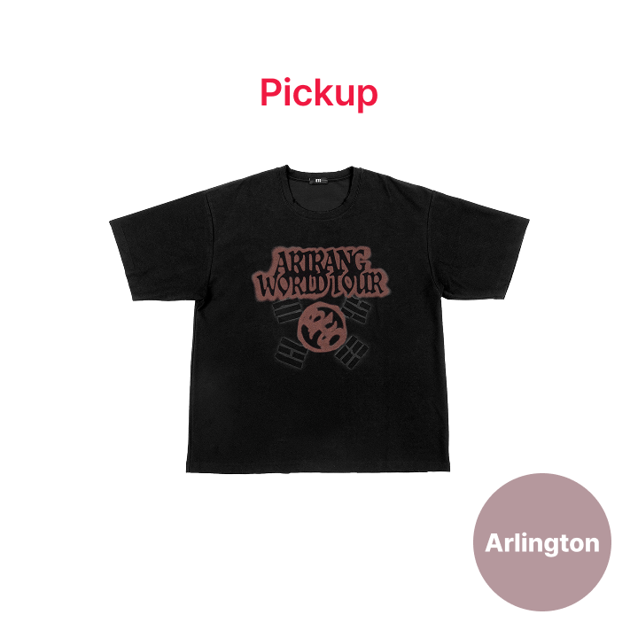 BTS | [ARLINGTON] S/S Tour T-Shirt (Black) (US Ver.)