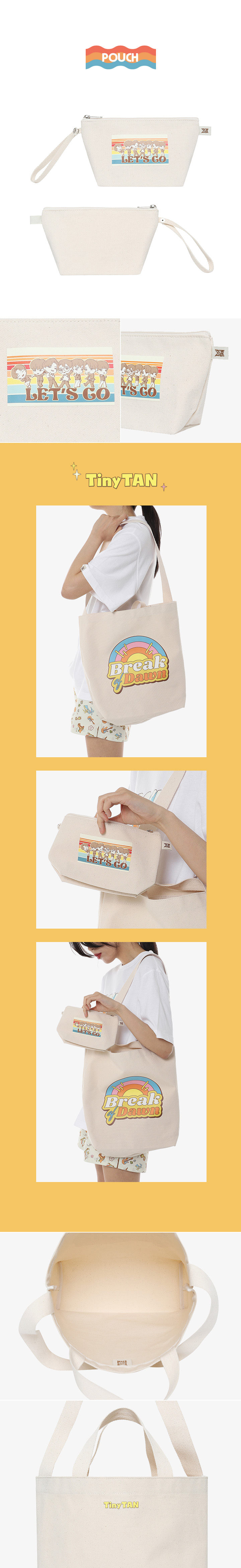 TinyTAN Tote Bag (ivory) 2 detail