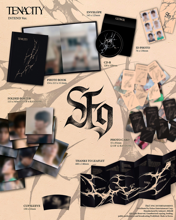 SF9 TENACITY The 2nd Album [tenacity] (intend Ver.)