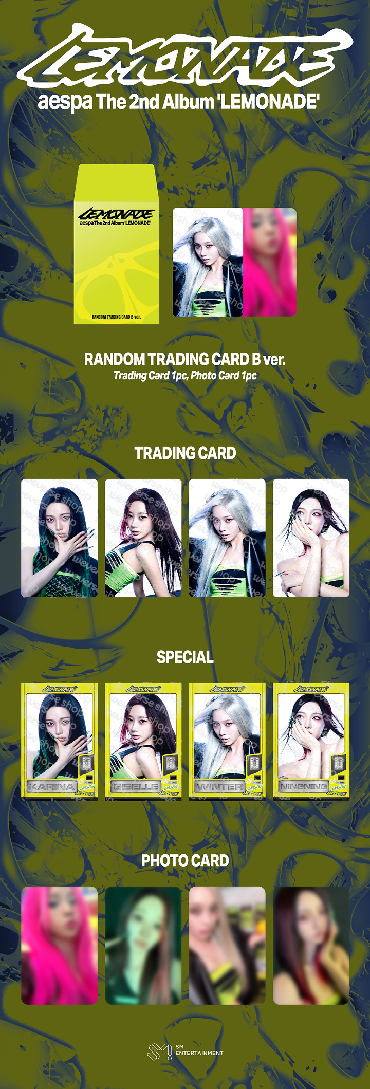 aespa WEEK - MAKE IT LEMONADE Random Trading Card_b Ver.