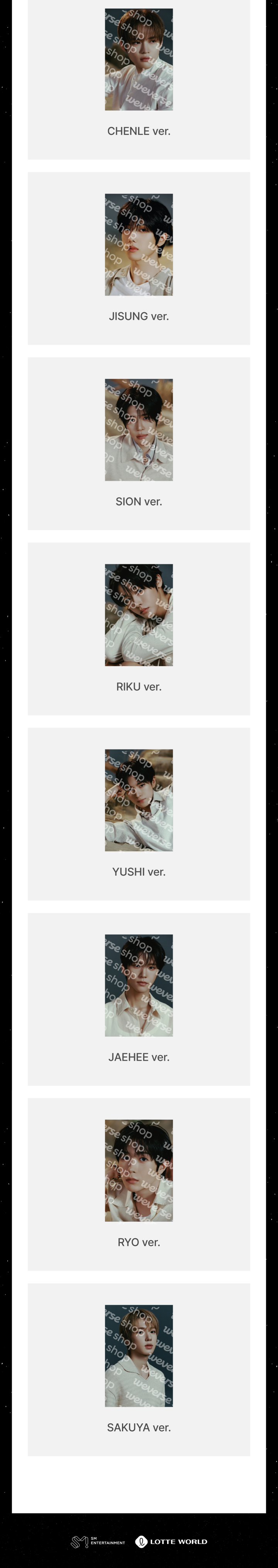 NCT 127 NEO DIMENSION Postcard (A Ver)