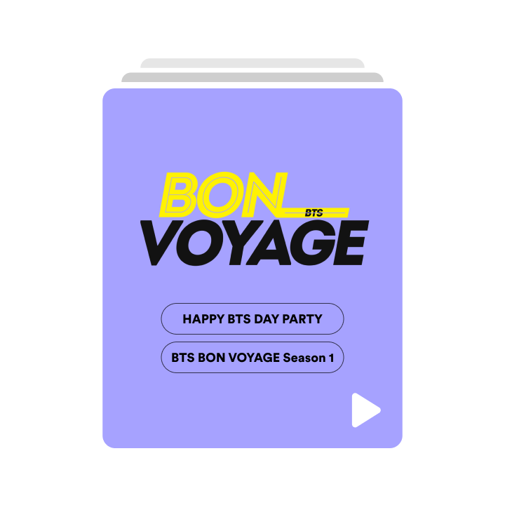 Weverse Shop] BTS 3周年記念 – HAPPY BTS DAY PARTY & BTS BON VOYAGE