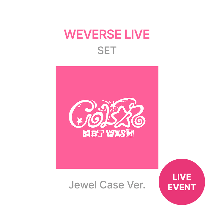 [Weverse Live] The 3rd Mini Album [COLOR] (Jewel Case Ver.) Set