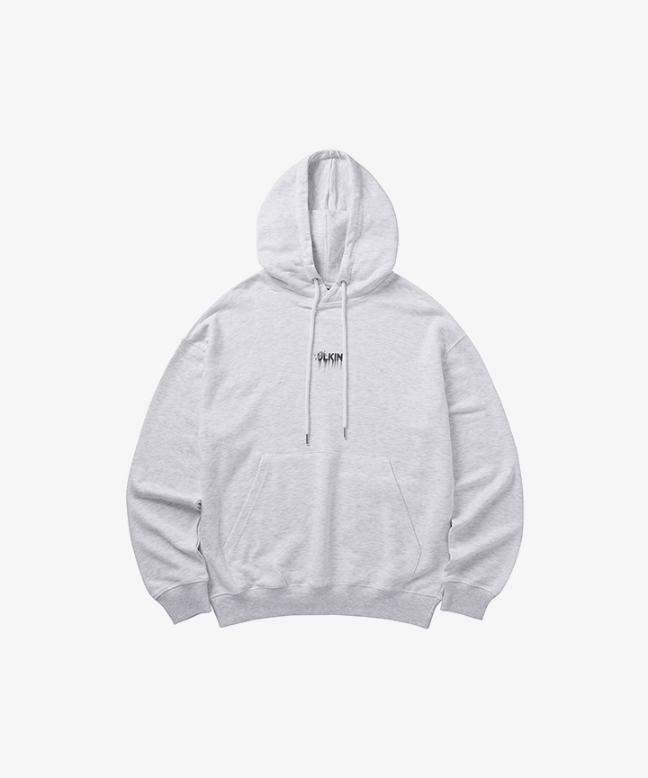 [ULKIN X iKON DK] iKonic Smile Hoodie_Light grey_0