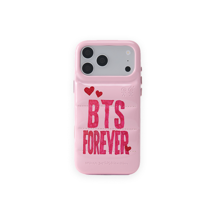 The Puffer Case® - BTS Poster in Baby Pink