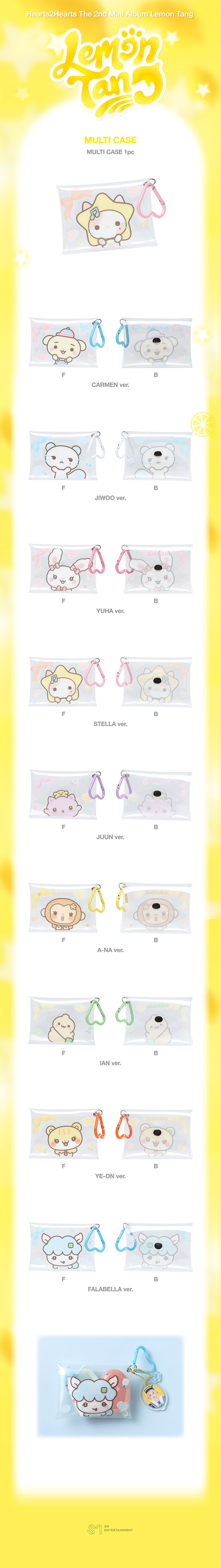 Hearts2Hearts Lemon Tang Multi Case