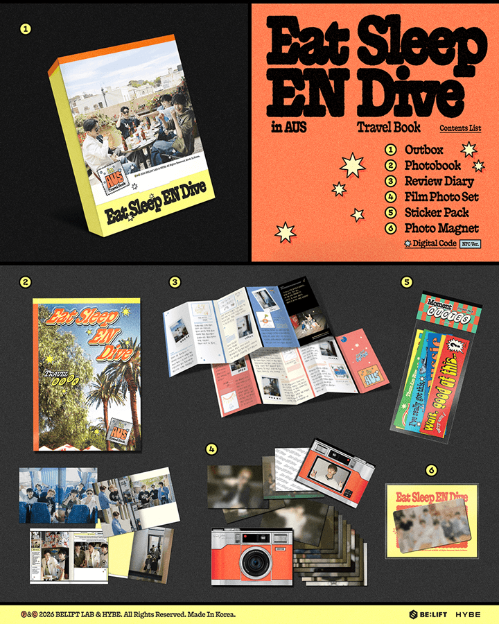 ENHYPEN <Eat Sleep EN Dive in AUS> TRAVEL BOOK 0 detail