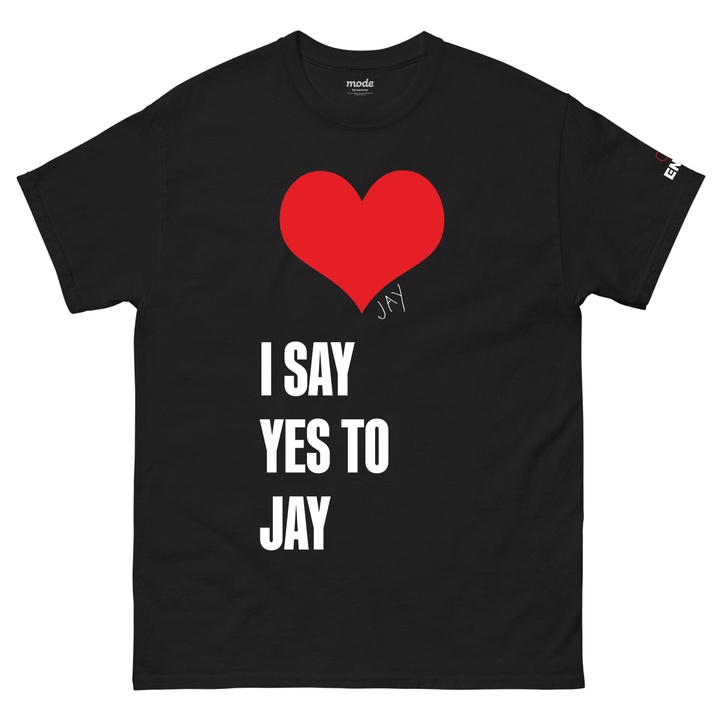 [JAY]  I SAY YES S/S Tee (Black)