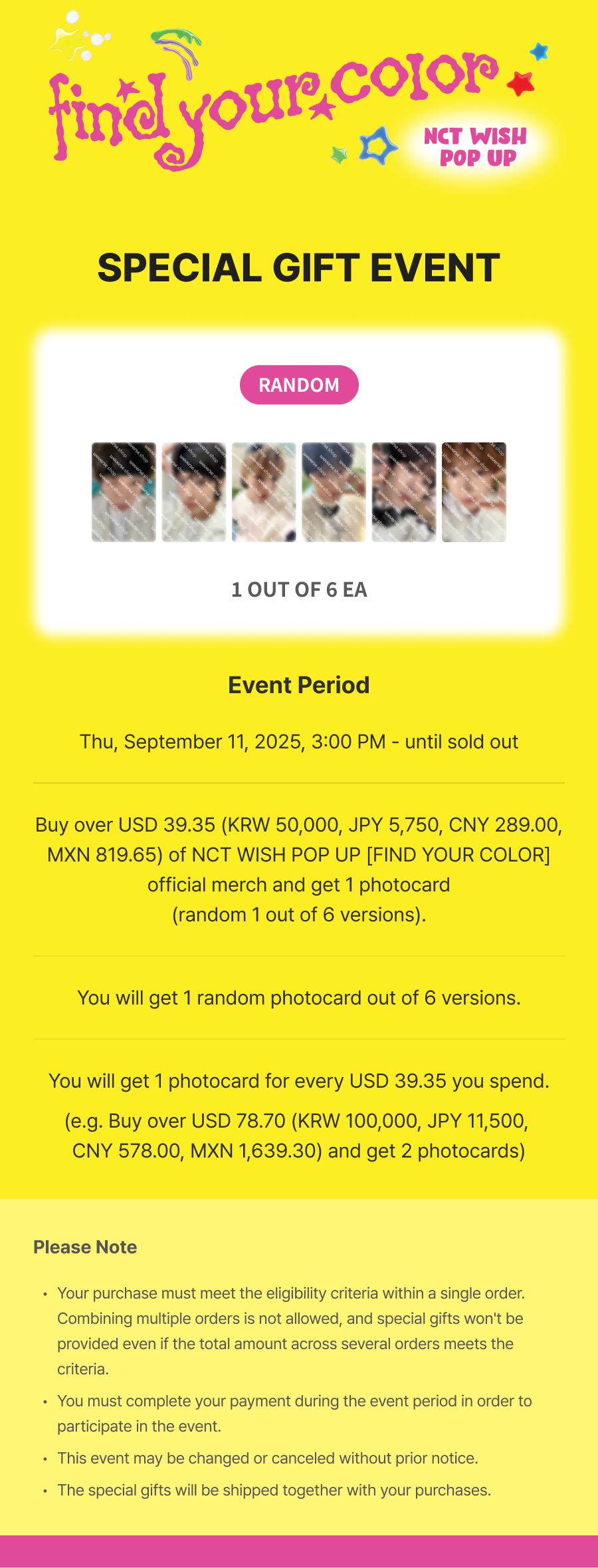 POSTCARD + HOLOGRAM PHOTO CARD SET 0 detail