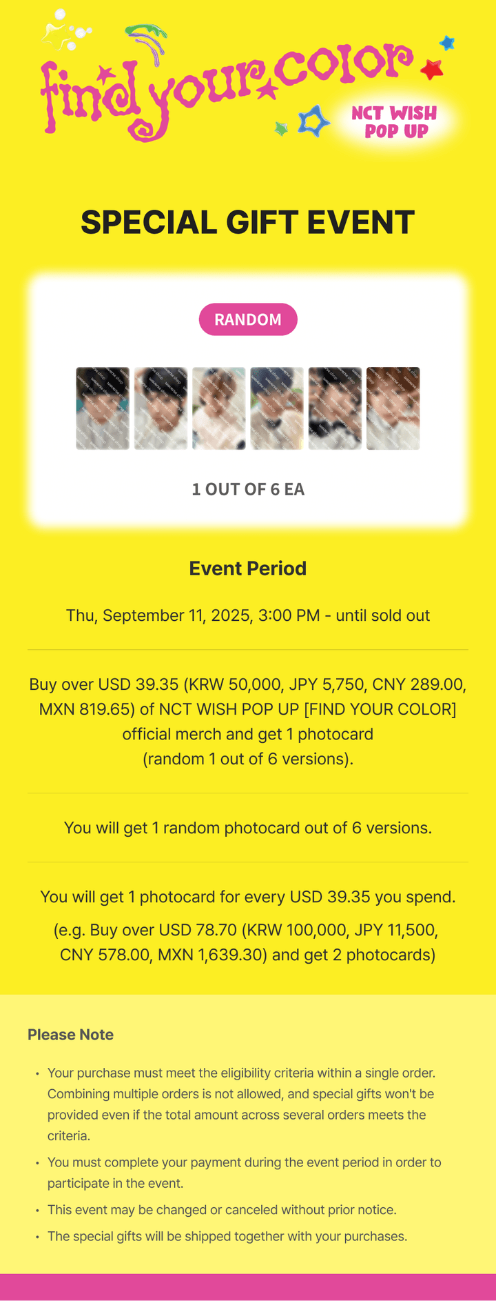 POSTCARD + HOLOGRAM PHOTO CARD SET 0 detail