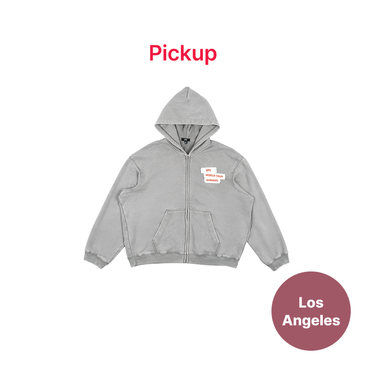 BTS | [LOS ANGELES] [US Exclusive] Zip-up Hoodie (Gray)