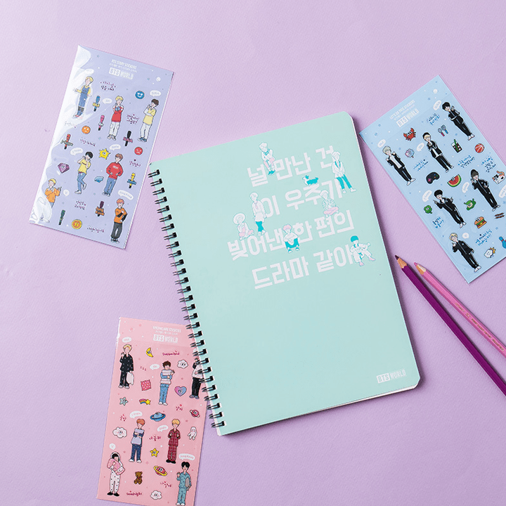 BTS WORLD Ruled Notebook 6 detail