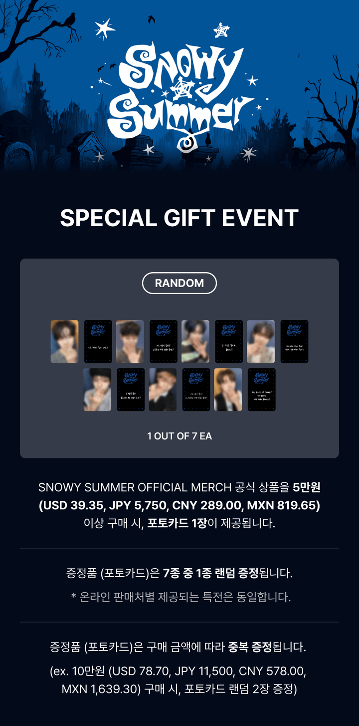 [SNOWY SUMMER] CARABINER KEYRING_JEON MINWOOK 0 detail