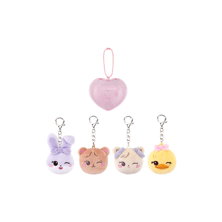 [DEADLINETOUR] BLACKPINK CHARACTER PLUSH FACE KEYRING + CASE