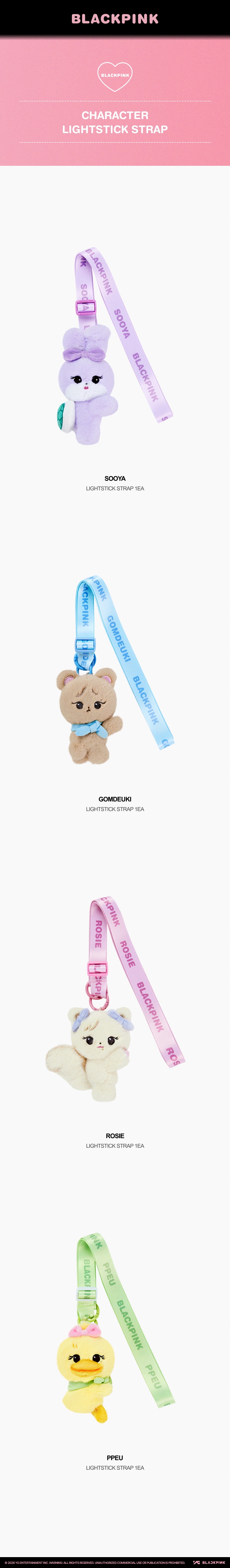 [BPCOLLECTION] BLACKPINK CHARACTER LIGHTSTICK STRAP 0 detail