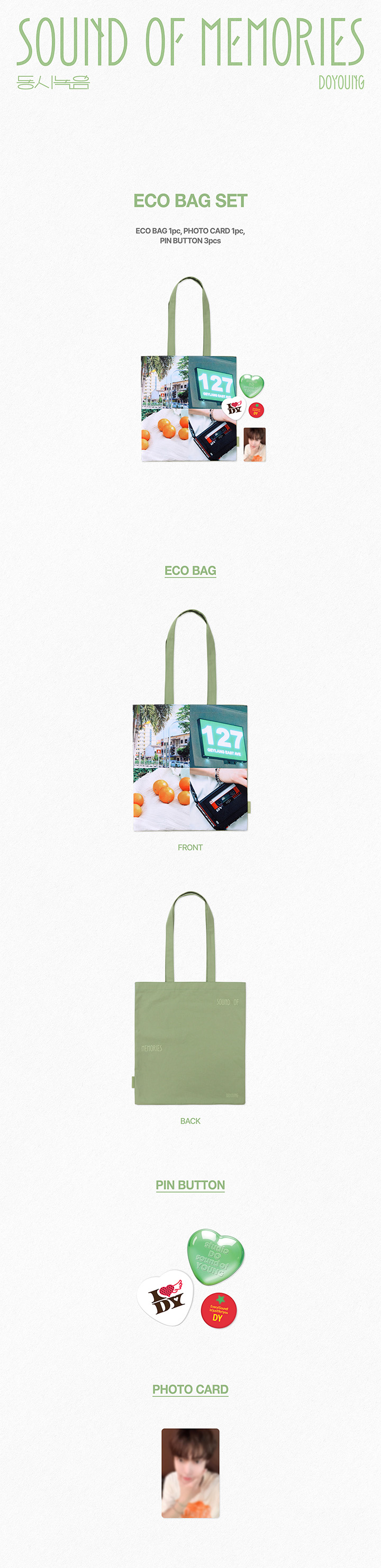 NCT 127 동시녹음 (SOUND OF MEMORIES) Eco Bag Set