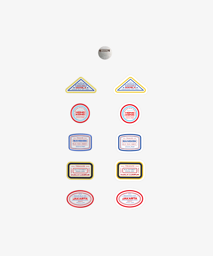 [REBOOTTOUR] TREASURE PATCH SET_CITY