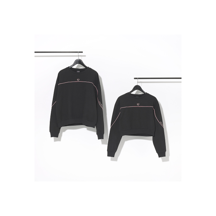 [DEADLINE IN JAPAN POP-UP]クルーネックスウェット -PIPING-（BLACK）