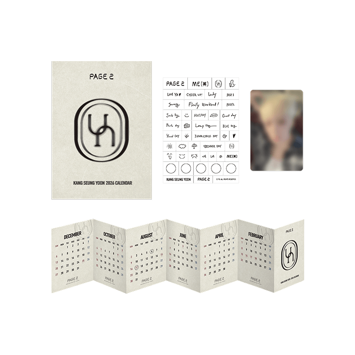 [PAGE2] KANG SEUNG YOON FOLDABLE MINI CALENDAR