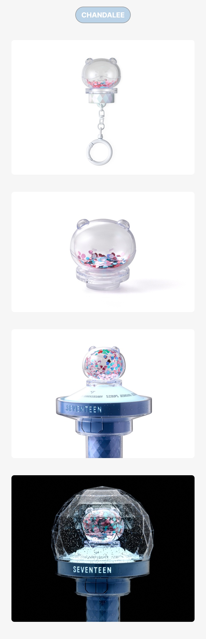 MINITEEN Light Stick Parts Keyring 8 detail