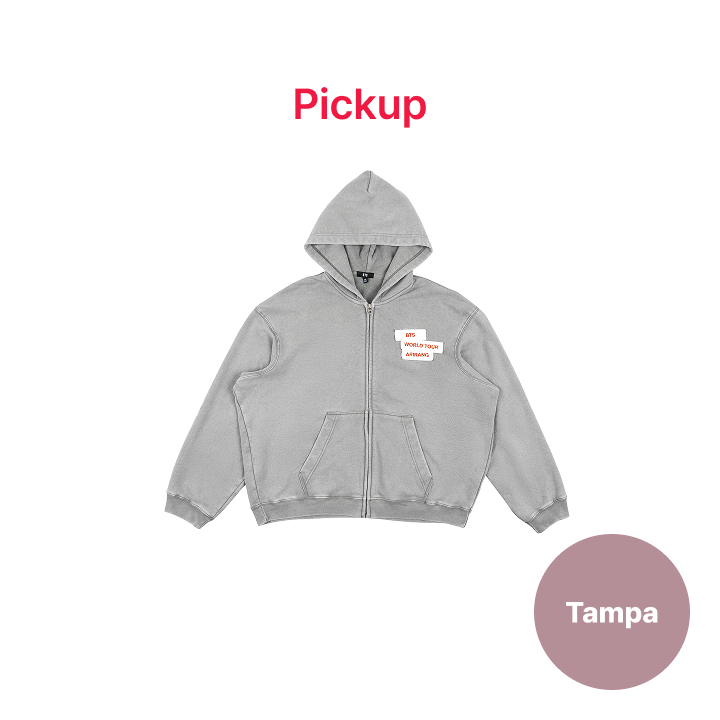 BTSワールド 「公式」ジップアップパーカー HOODED ZIP-UP グレー BTS WORLD]ジップアップパーカー | KOBUNSHA SELECT SHOP | [BTS WORLD