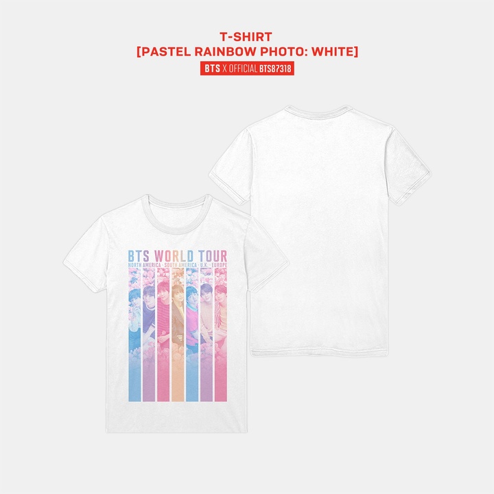 T-SHIRT [PASTEL RAINBOW PHOTO : WHITE] 0 detail