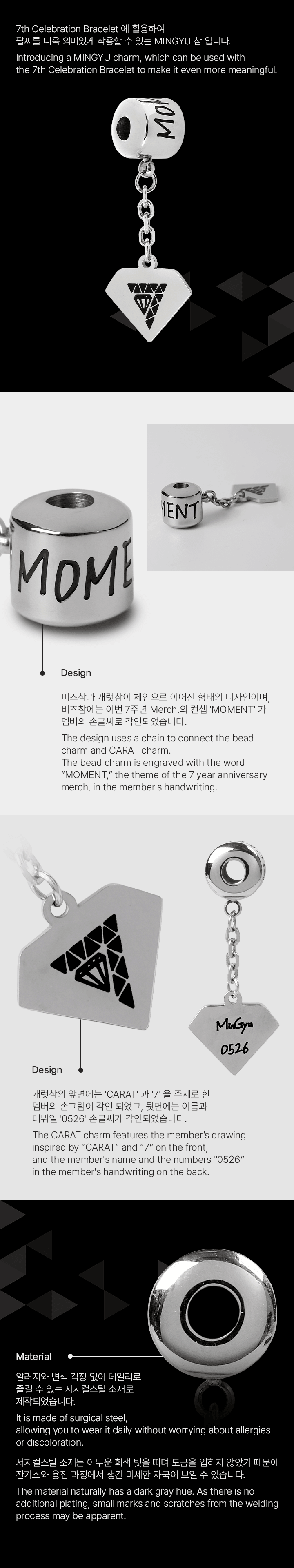 7th Celebration Charm_MINGYU 1 detail