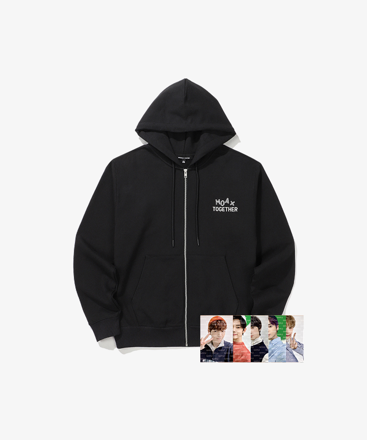 TXT ジップアップ　フーディー TOMORROW X TOGETHER | Zip-Up Hoodie (Black)