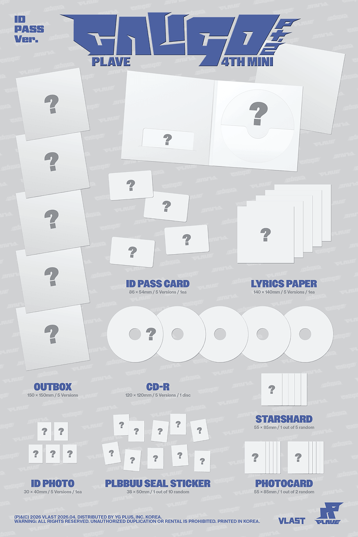 **PLAVE - 4th Mini Album 'Caligo Pt.2' (ID PASS Ver.) Random** — authentic K-POP merch sold by BYIT KPOP, fast worldwide shipping - 100% authentic KPOP Goods by **BYIT KPOP** (Lightstick, Album, Keyring, Photo Card, MD, Figure etc KPOP Merch) - Worldwide shipping, Safe and Fast delivery guaranteed (официальный лайтстик, фанлайт, кей-поп мерч) — authentic K-POP goods (официальный мерч) sold by BYIT KPOP, worldwide shipping (доставка по всему миру)