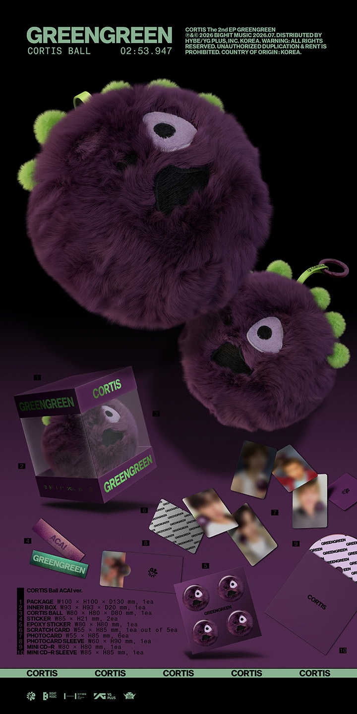 The 2nd EP [GREENGREEN] (CORTIS Ball ver.) (Set) 2 detail