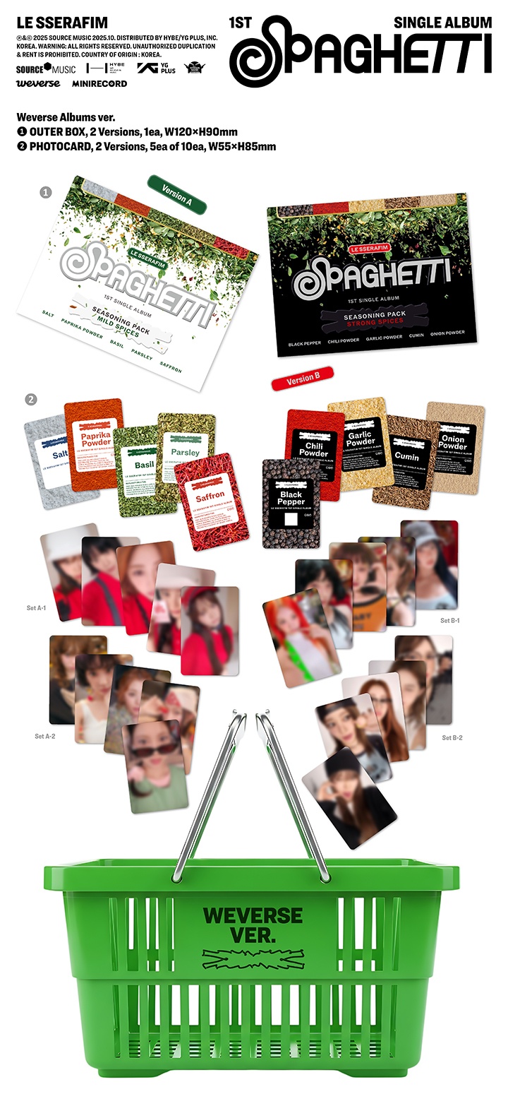 1st Single Album 'SPAGHETTI' (Weverse Albums ver.) (Random) 1 detail