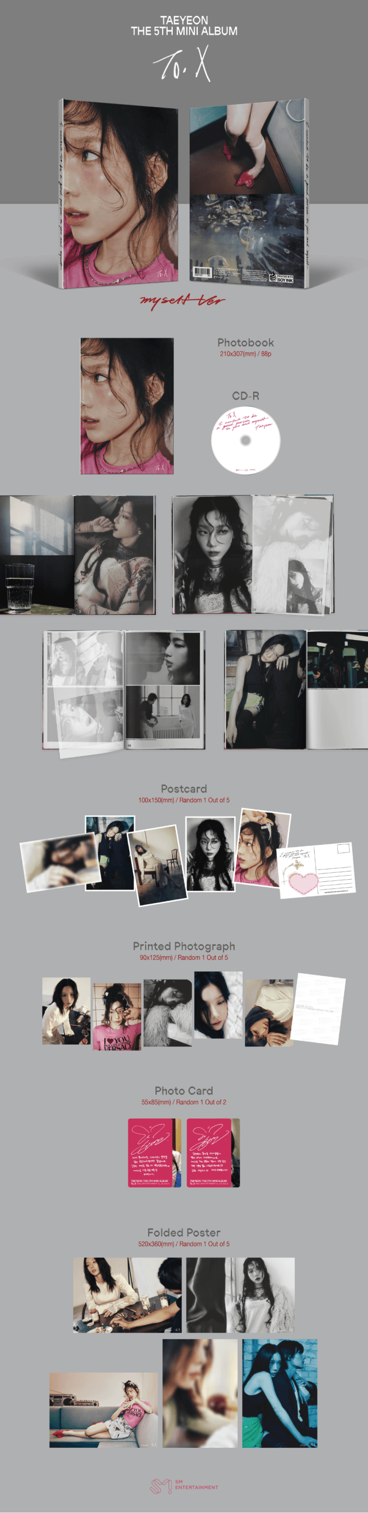 [Countdown Live] The 5th Mini Album [To. X] (Myself Ver.) 1 detail