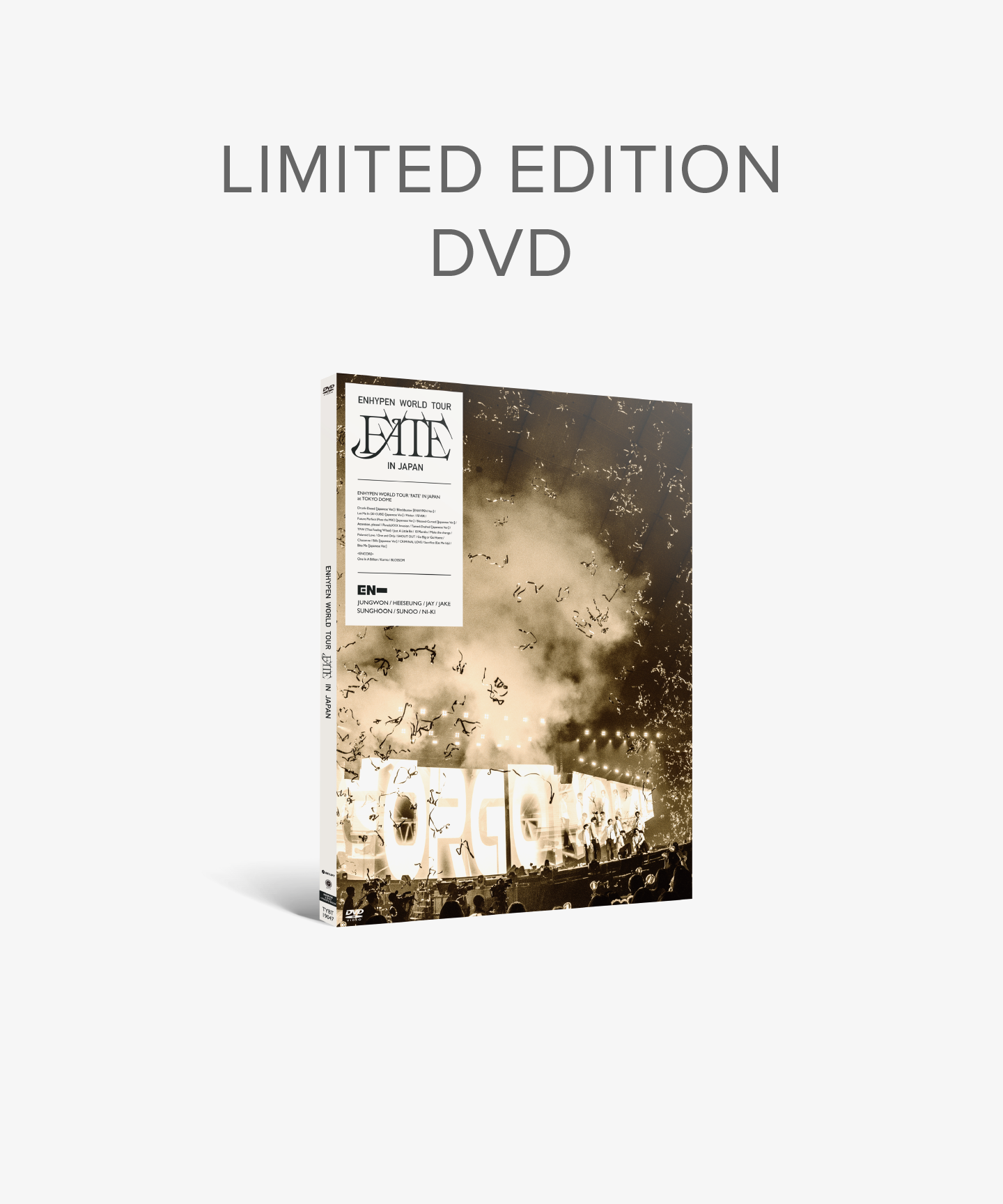 ENHYPEN WORLD TOUR FATE IN JAPAN DVD初回限定盤