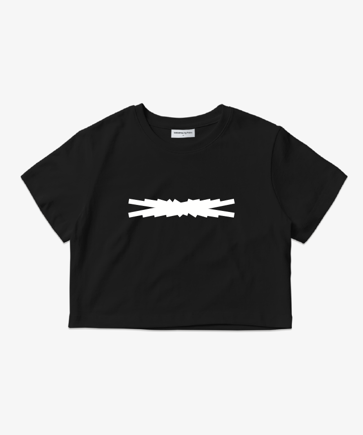 LE SSERAFIM | CROP S/S T-SHIRT (WOMEN) (BLACK)