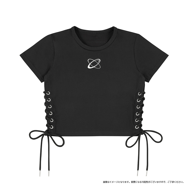 [NEW WAV]スピンドル ショートTシャツ（BLACK）
