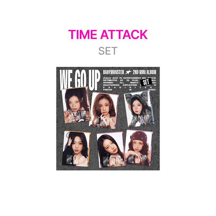 [TIME ATTACK] BABYMONSTER 2nd MINI ALBUM [WE GO UP] PATTERN Ver. SET