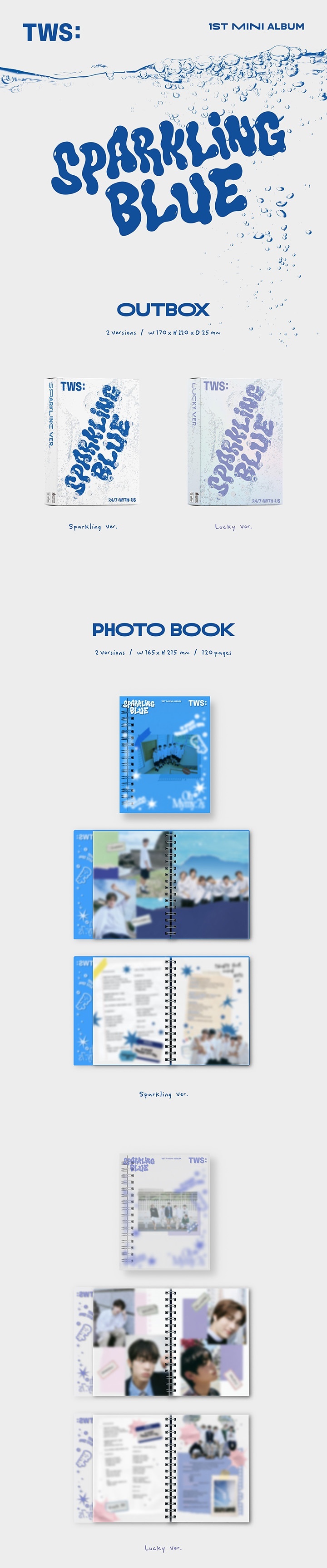 [FAN PARTY] 1st Mini Album 'Sparkling Blue' Set 0 detail