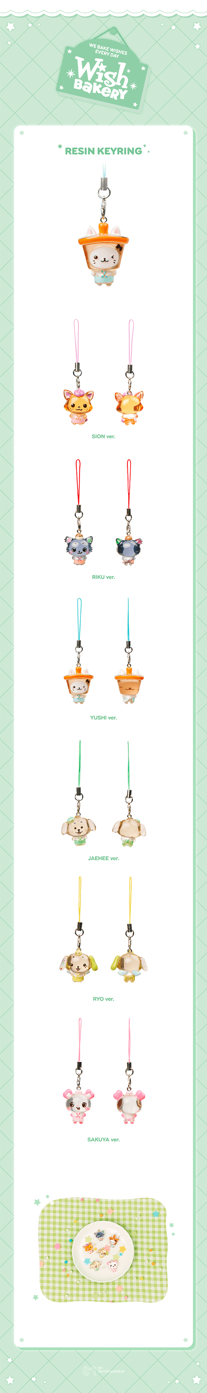 RESIN KEYRING 1 detail